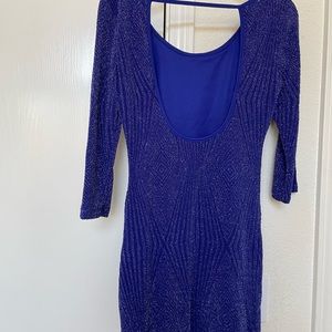 Shimmery party dress size medium, sky blue color